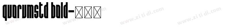 quorumstd bold字体转换